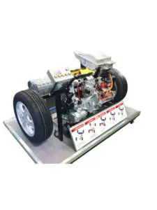 Hybrid Car Engine Cut Model